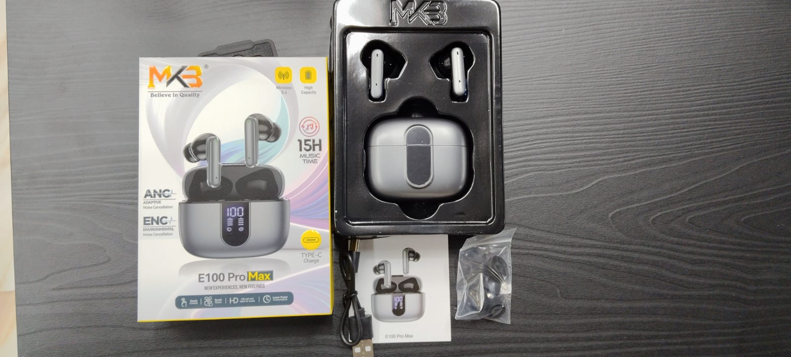 MKB E100 Pro Max TWS Wireless Earbuds - ASTinternationalbd